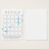 Carte de bingo simple Blue Starfish 5x5 Fête des m (Devant & derrière)