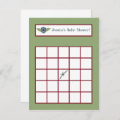 Carte de bingo vintage enregistreur d'avion (Devant / Derrière)