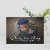 Carte de Birth Announcement | New Baby Announcemen (Debout devant)