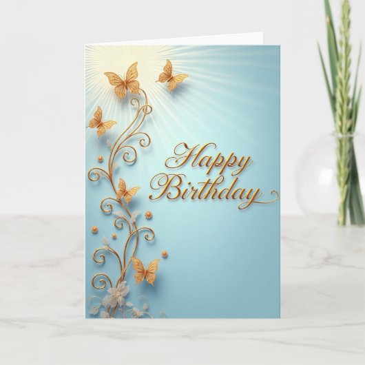 Carte de birthday filigranée douce (Devant)