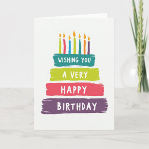 Carte de Birthday Peinte Fantaisiste