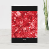Carte de Birthday Photo Script Or Rubis (Dos)