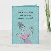 Carte de biscuits d'anniversaire. (Devant)