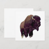 Carte de bison buffle (Devant / Derrière)