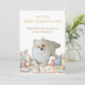 Carte de blague de classe de maths avec un chiot p (Debout devant)