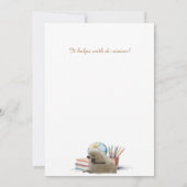 Carte de blague de classe de maths avec un chiot p (Dos)