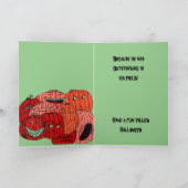 carte de BLAGUE d'ÉPOUVANTAIL pour HALLOWEEN (Intérieur)