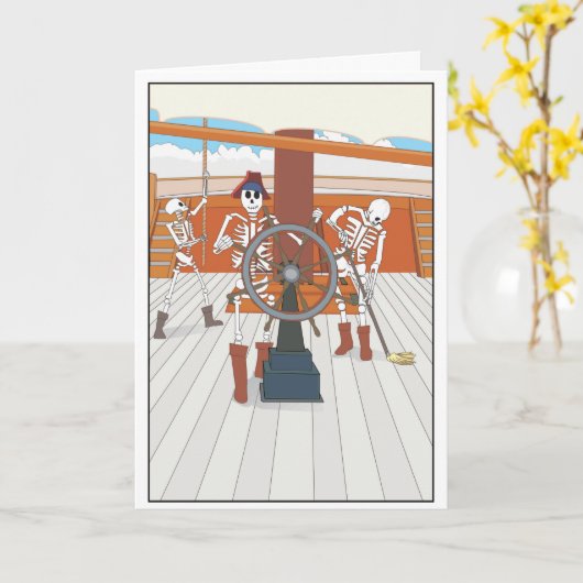 CARTE DE BLAGUE D'HALLOWEEN (Fleur jaune)