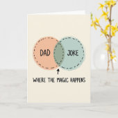 Carte de Blague Ringarde aux Pêches pour Papa (Fleur jaune)