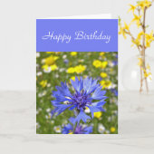 Carte de bleuet (Fleur jaune)