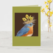 Carte de bleuets mâles et femelles (Fleur jaune)