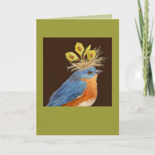 Carte de bleuets mâles et femelles