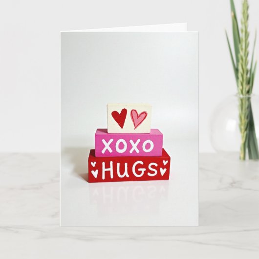 Carte de blocs peints avec amour (Devant)