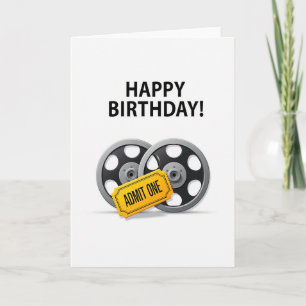 Carte de bobine de film de célébration