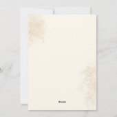 Carte de Boho Eid ul Adha Mubarak beige floral isl (Dos)