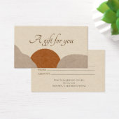 Carte de Boho Terracotta Sand Abstract (Bureau)