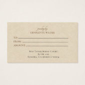 Carte de Boho Terracotta Sand Abstract (Dos)