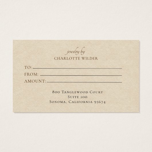 Carte de Boho Terracotta Sand Abstract (Dos)