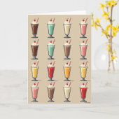 Carte de Boisson Dessert Sucrée (Fleur jaune)