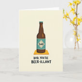 Carte de Boisson Papa le Plus Cool (Fleur jaune)