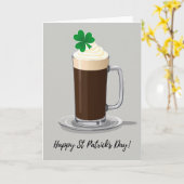 Carte de Boisson pour la Saint-Patrick (Fleur jaune)
