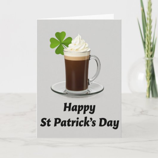 Carte de Boisson pour la Saint-Patrick (Devant)