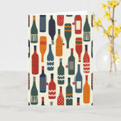 Carte de Boisson Rustique pour la Fête des Pères (Fleur jaune)