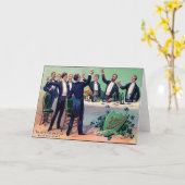 Carte de Boisson Vintage Saint-Patrick (Fleur jaune)
