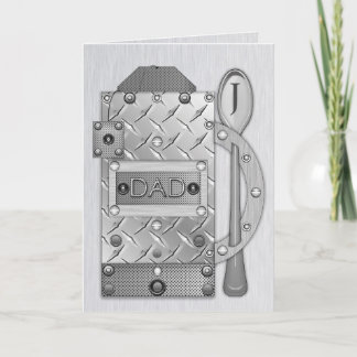 Carte de boissons papa en métal et acier