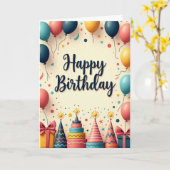Carte de boîte cadeau festive (Fleur jaune)