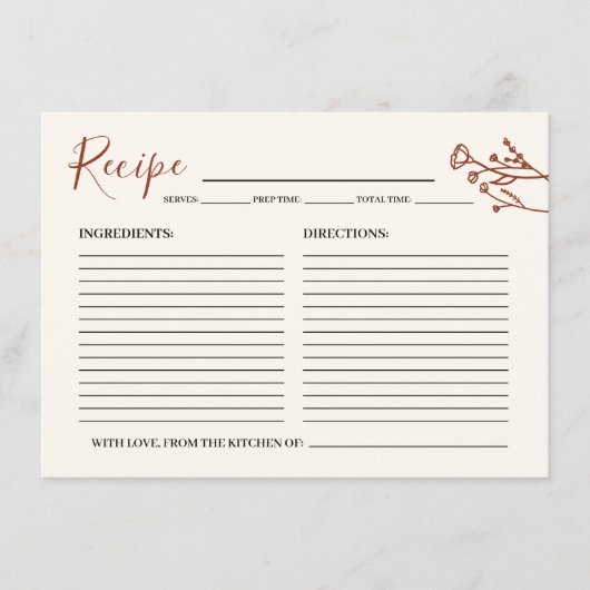 Carte de boîtier (Devant)