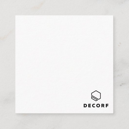 Carte de boîtier 2,5 pouces x 2,5 pouces (Dos)