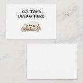 Carte de boîtier 3,5 pouces x 2,5 pouces (Devant / Derrière)