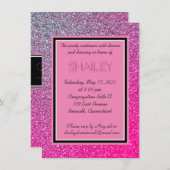 Carte de boîtier à étincelles roses (Devant / Derrière)