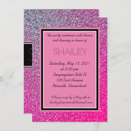 Carte de boîtier à étincelles roses (Devant / Derrière)