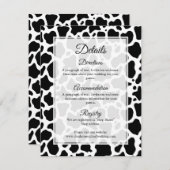 Carte de boîtier Arrière - plan Motif de vache (Devant / Derrière)