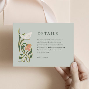 Carte de boîtier Art déco vintage