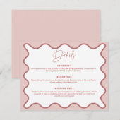 Carte de boîtier avec deux tons rose vif Détails d (Devant / Derrière)