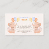 Carte de boîtier Baby shower Elphant bébé (Devant)