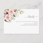 Carte de boîtier Baby shower Invitation Rose Roses (Devant)