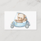 Carte de boîtier Baby shower pour bébé ours en pel (Dos)