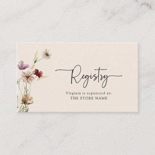 Carte de boîtier Boho Registry QR Codes (Devant)