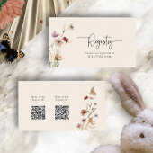 Carte de boîtier Boho Registry QR Codes