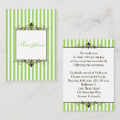 Carte de boîtier Brown rayée, verte, blanche, Appl (Devant / Derrière)