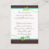 Carte de boîtier Brown vert turquoise (Dos)