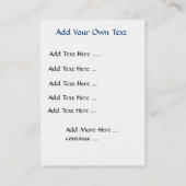 Carte de boîtier / Carte de appel par SRF (Dos)