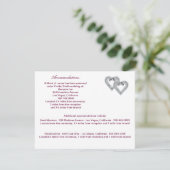 Carte de boîtier couleur rose personnalisée (Debout devant)