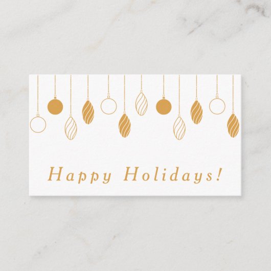 Carte de boîtier d'affaires Happy Holidays (Devant)