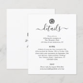 Carte de boîtier d'antiquité noir et blanc (Devant / Derrière)