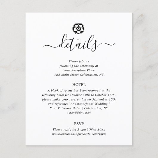 Carte de boîtier d'antiquité noir et blanc (Devant)